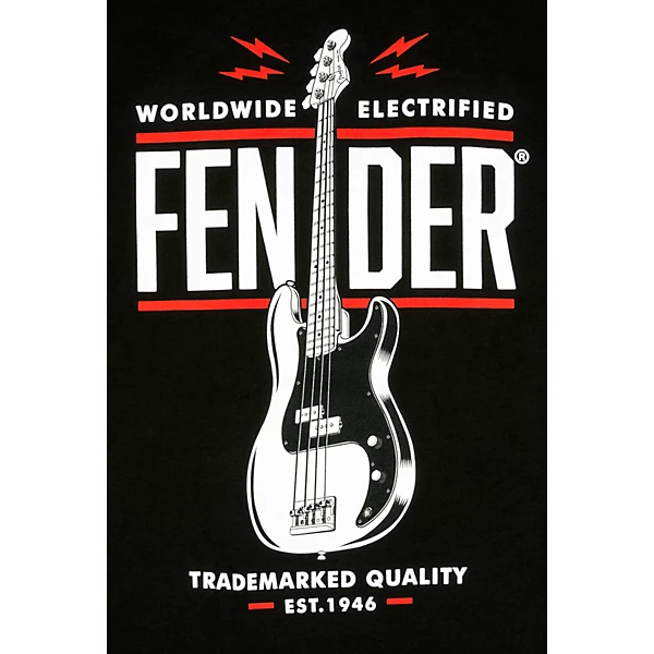 Fender P Bass T-Shirt X Large Black 4 Fender P Bass T-Shirt X Large Black