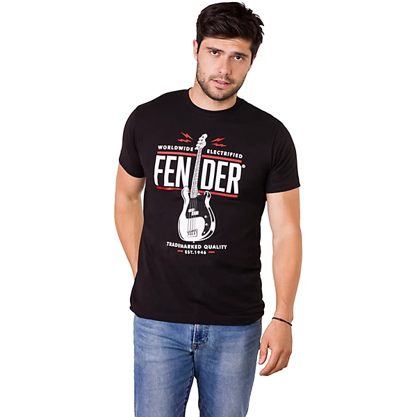 Fender P Bass T-Shirt X Large Black 6 Fender P Bass T-Shirt X Large Black