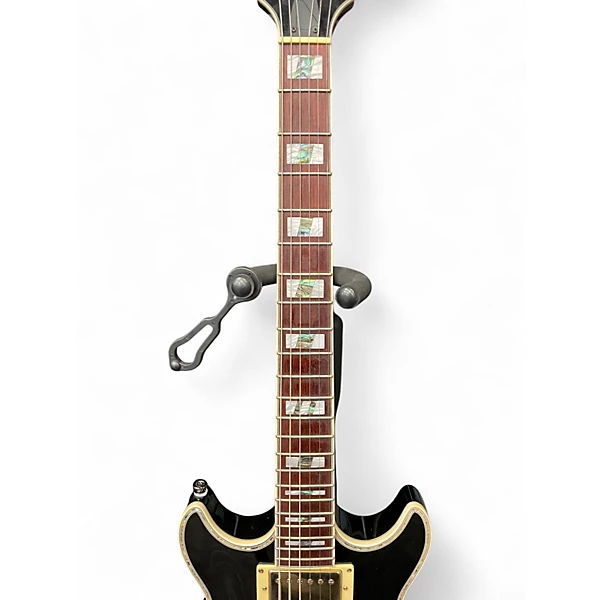 Used Ibanez ar520 Black and Gold Hollow Body Electric Guitar 6 Used Ibanez ar520 Black and Gold Hollow Body Electric Guitar