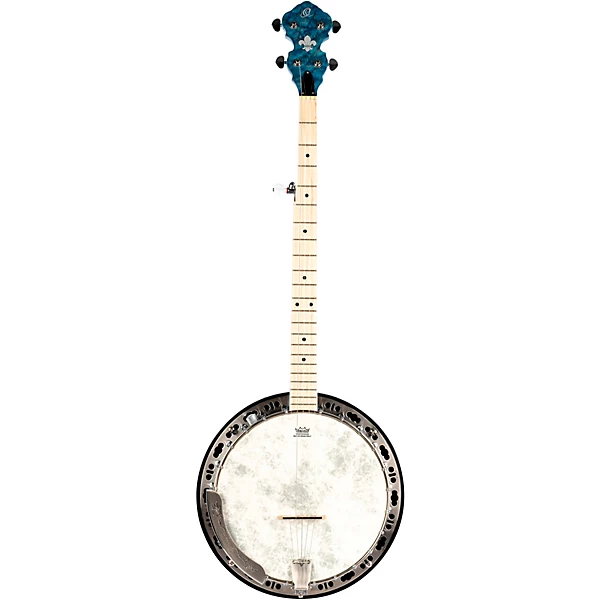 Ortega OBJE400TBL Falcon 5-String Acoustic-Electric Banjo Trans Blue 4 Ortega OBJE400TBL Falcon 5-String Acoustic-Electric Banjo Trans Blue