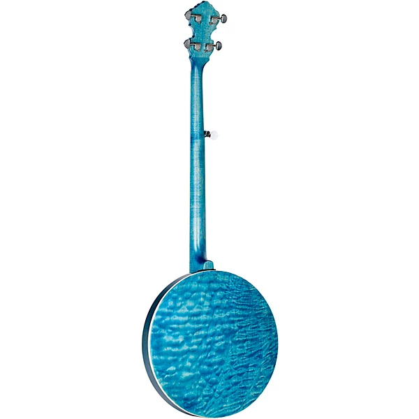 Ortega OBJE400TBL Falcon 5-String Acoustic-Electric Banjo Trans Blue 8 Ortega OBJE400TBL Falcon 5-String Acoustic-Electric Banjo Trans Blue