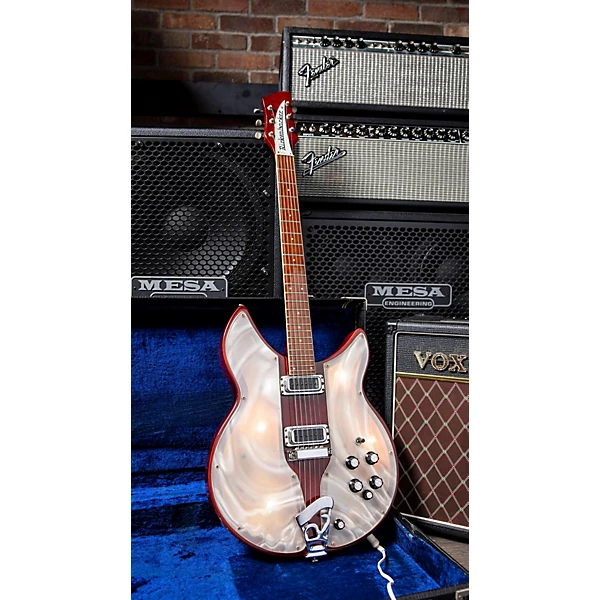 Vintage 1972 Rickenbacker 331 Lightshow Burgundyglo Hollow Body Electric Guitar