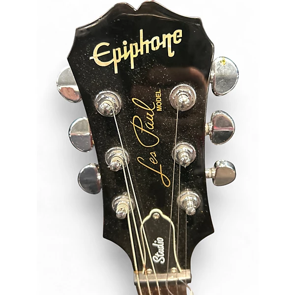 Used Epiphone Les Paul Studio Wine Red Solid Body Electric Guitar 6 Used Epiphone Les Paul Studio Wine Red Solid Body Electric Guitar