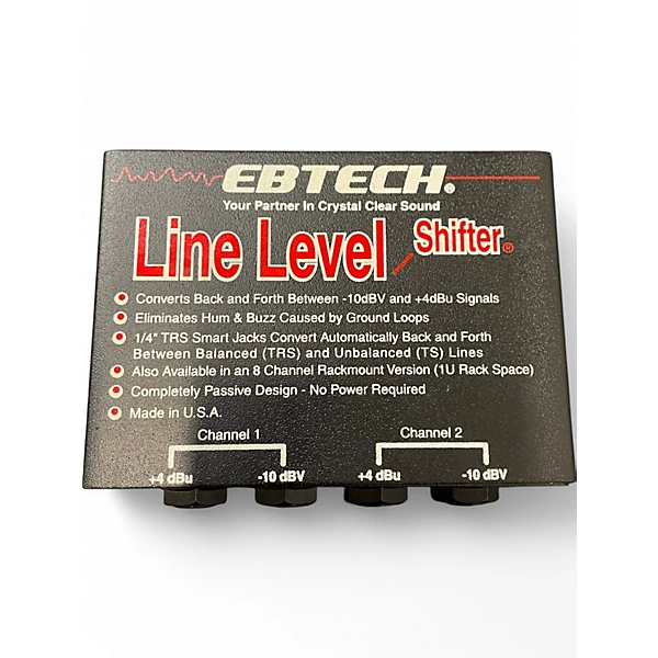 Used Ebtech LLS-2-XLR Line Level Shifter Signal Processor