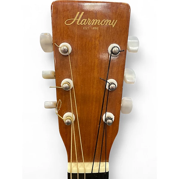 Used Harmony H106G Natural Acoustic Guitar 4 Used Harmony H106G Natural Acoustic Guitar