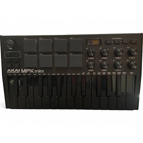 Used 2021 Akai Professional MPK Mini MIDI Controller
