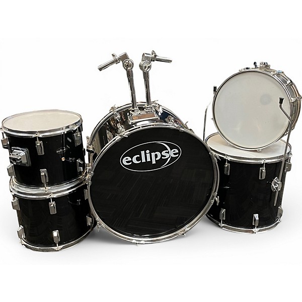 Used Eclipse 4 Piece Black 100 Black Drum Kit