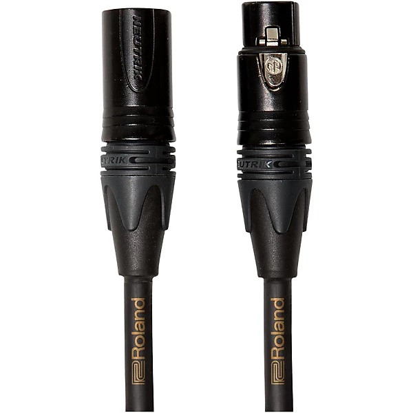 Roland Gold Series XLR Microphone Cable 5 ft. Black
