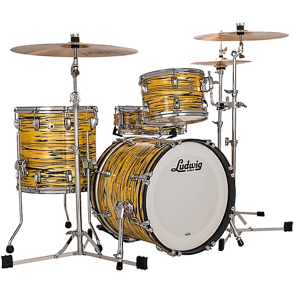 Ludwig Classic Oak 3-Piece Downbeat Shell Pack With 20 Bass Drum Lemon Oyster