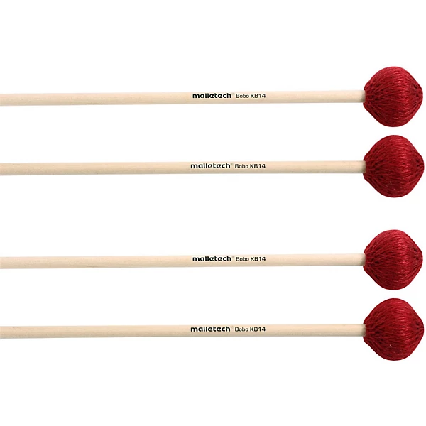 Malletech Bobo Marimba Mallets Set of 4 (2 Matched Pairs) 14