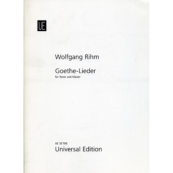 Theodore Presser Goethe-Lieder