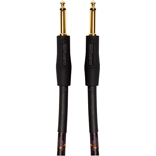 Roland Gold Series 1/4 Straight/Straight Instrument Cable 15 ft. Black