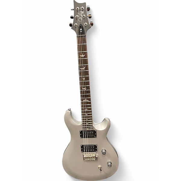 Used PRS SE CE 24 SATIN Silver Solid Body Electric Guitar