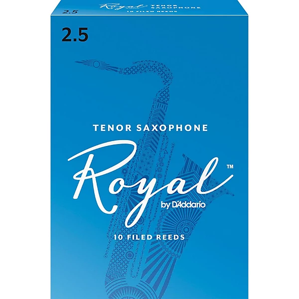 Rico Royal Tenor Saxophone Reeds, Box of 10 Strength 2.5