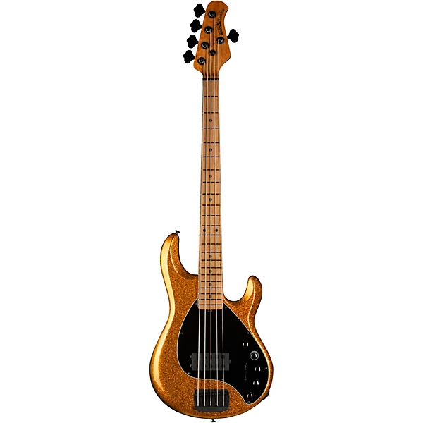 Ernie Ball Music Man DarkRay 5 H Ebony Fingerboard 5-String Electric Bass Gold Bar 6 Ernie Ball Music Man DarkRay 5 H Ebony Fingerboard 5-String Electric Bass Gold Bar