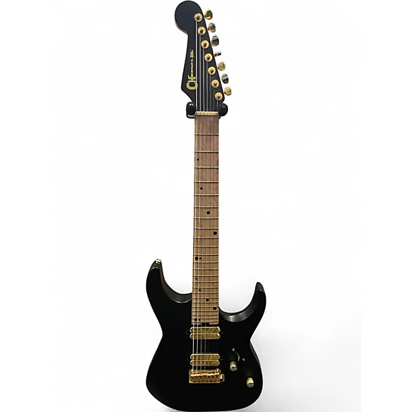 Used Charvel ANGEL VIVALDI DK24 7 Black Solid Body Electric Guitar