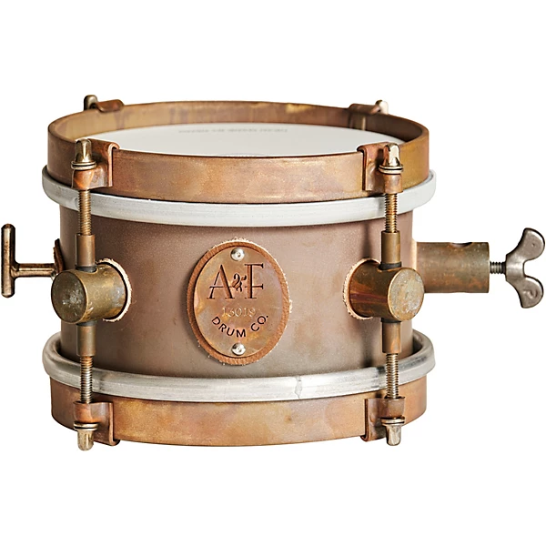 A&F DrumCo Raw Brass Snare 6 x 4 in.