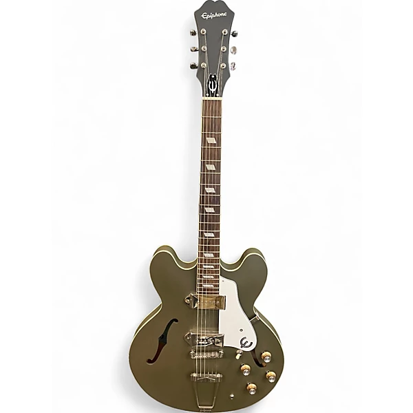 Used Epiphone CASINO WORN Olive Hollow Body Electric Guitar