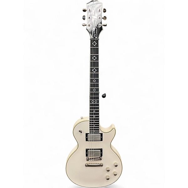 Used Epiphone Jerry Cantrell Prophecy Les Paul White Solid Body Electric Guitar