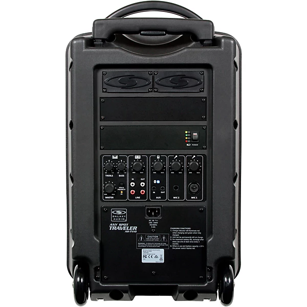 Galaxy Audio TV10-C010H000G Galaxy Audio Traveler 10 Portable PA System With CD Player, One Wireless Receiver, And One Handheld Microphone 6 Galaxy Audio TV10-C010H000G Galaxy Audio Traveler 10 Portable PA System With CD Player, One Wireless Receiver, And One Handheld Microphone