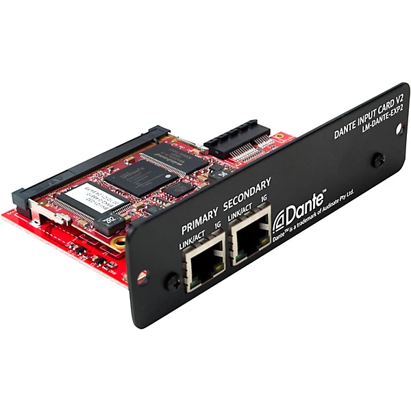 Livemix LM-DANTE-EXP2 DANTE INPUT Option Card 4 Livemix LM-DANTE-EXP2 DANTE INPUT Option Card