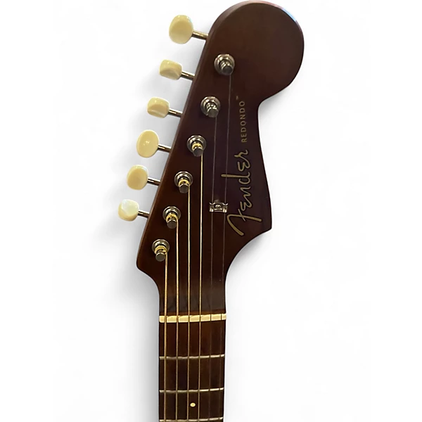 Used Fender Redondo Natural Acoustic Electric Guitar 6 Used Fender Redondo Natural Acoustic Electric Guitar