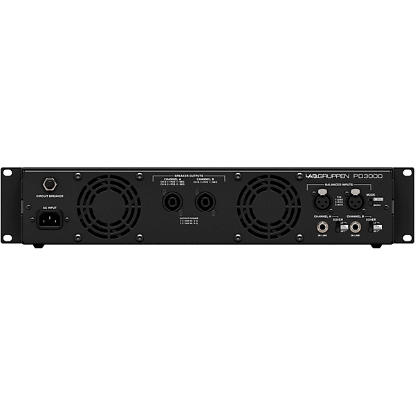 Lab Gruppen PD3000 3,000W 2-Channel Power Amplifier 6 Lab Gruppen PD3000 3,000W 2-Channel Power Amplifier