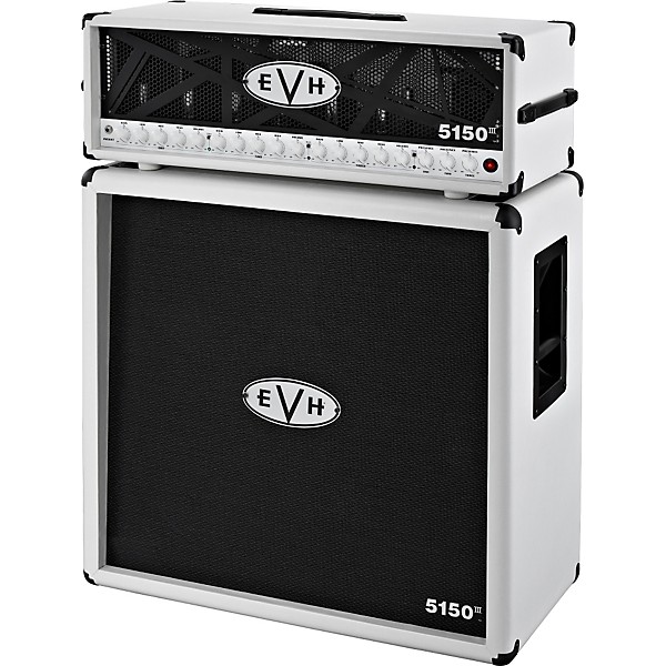 EVH 5150III Head and 4x12 Half Stack Ivory
