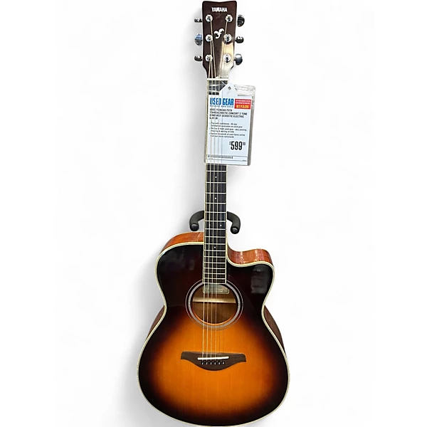 Used Yamaha FSTA TransAcoustic Concert 2 Tone Sunburst Acoustic Electric Guitar
