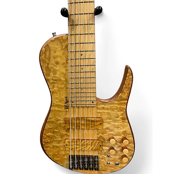 Used D'mark Omega 6Spalted Exotic Brazillian Electric Bass Guitar 4 Used D'mark Omega 6Spalted Exotic Brazillian Electric Bass Guitar