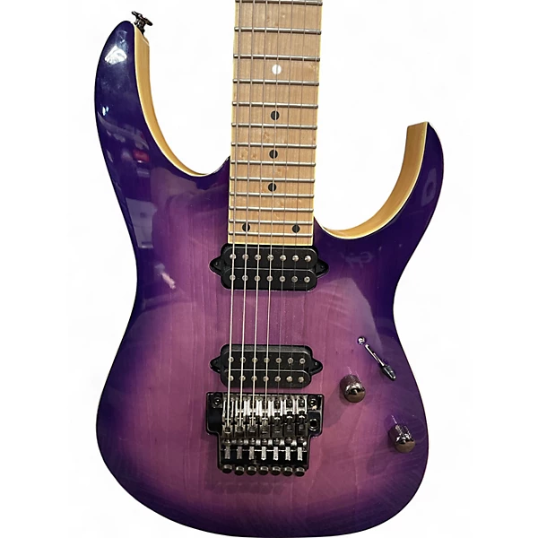 Used Ibanez RG752AHM Prestige Series Royal Plum Solid Body Electric Guitar 4 Used Ibanez RG752AHM Prestige Series Royal Plum Solid Body Electric Guitar