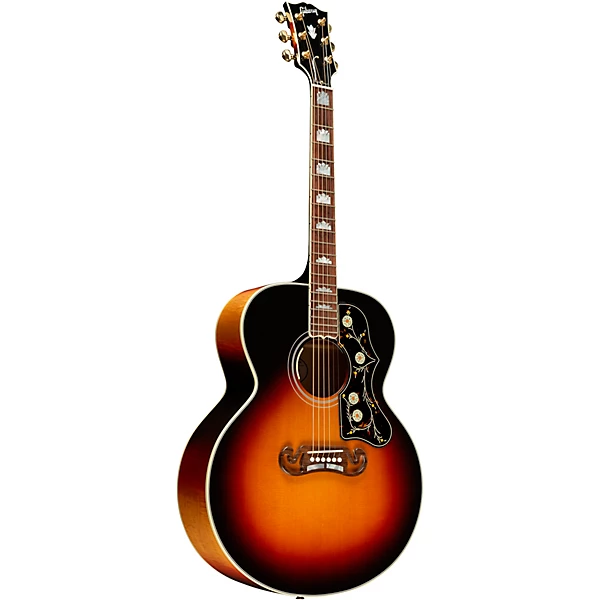Gibson SJ-200 Standard Acoustic-Electric Guitar Tri-Burst 6 Gibson SJ-200 Standard Acoustic-Electric Guitar Tri-Burst