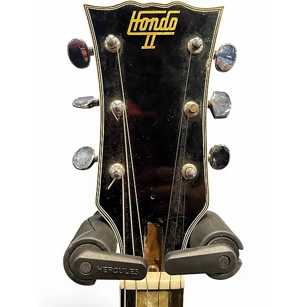 Vintage 1970s Hondo 1970's 2pu Electric Cherry Sunburst Solid Body Electric Guitar 6 Vintage 1970s Hondo 1970's 2pu Electric Cherry Sunburst Solid Body Electric Guitar