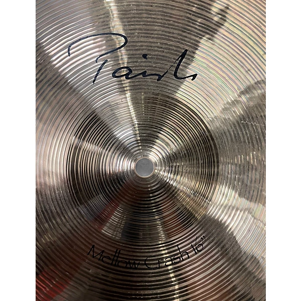 Used Paiste 16in signature mellow crash Cymbal 6 Used Paiste 16in signature mellow crash Cymbal