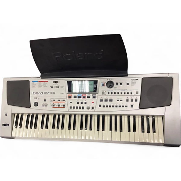 Used Roland EM55 Interactive Keyboard Arranger Keyboard 4 Used Roland EM55 Interactive Keyboard Arranger Keyboard