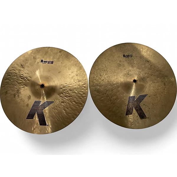 Used Zildjian 14in K Hi Hat Pair Cymbal
