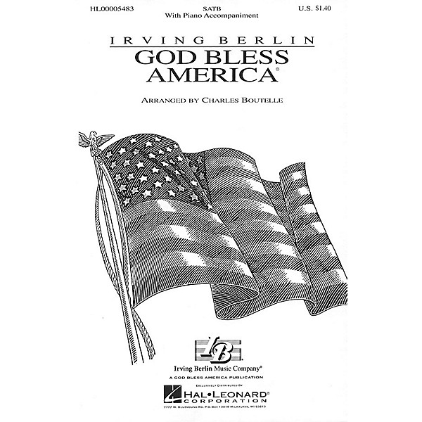 Hal Leonard God Bless America? (SATB) SATB arranged by Charles Boutelle