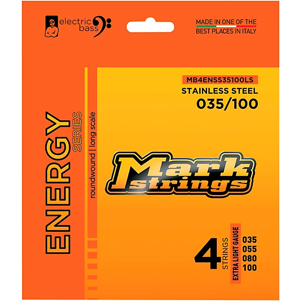 Markbass Markbass Energy Series Electric Bass Stainless Steel Strings (35 - 100) Extra Light
