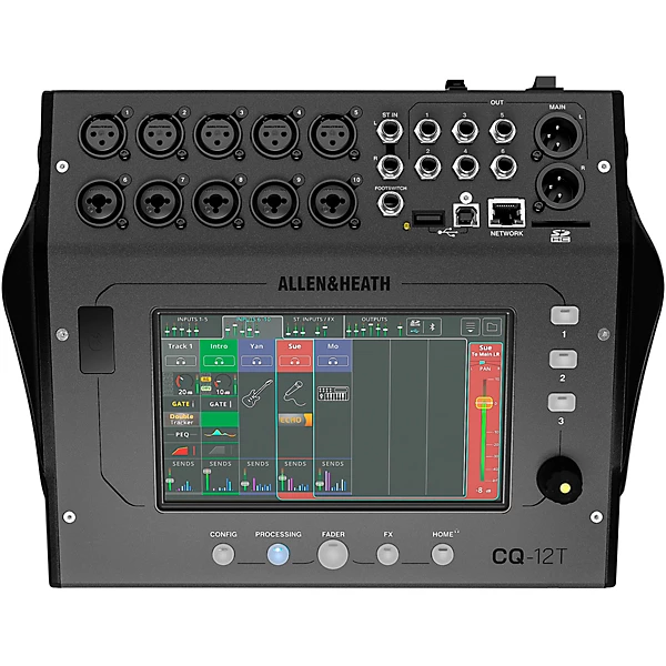 Allen & Heath CQ-12T Digital Mixer With 7 Touchscreen and Bluetooth Connectivity