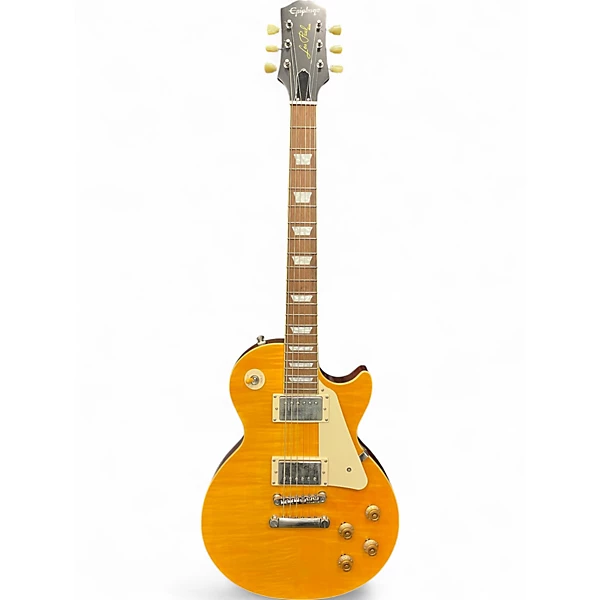 Used Epiphone 1959 Reissue Les Paul Standard Lemonburst Solid Body Electric Guitar