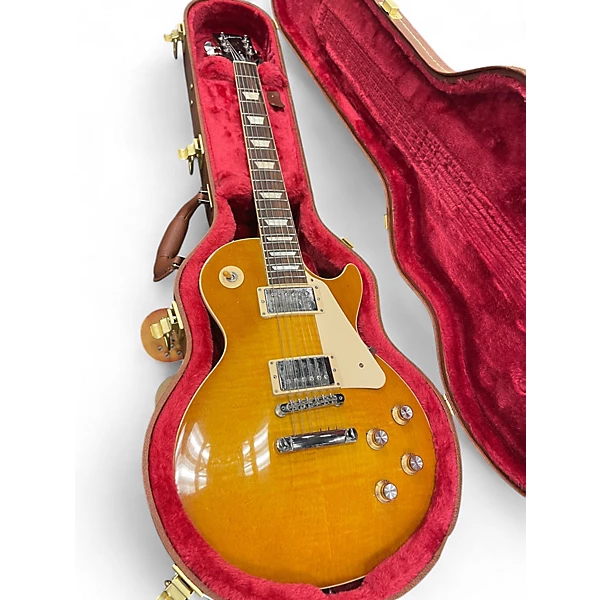 Used Gibson Les Paul Standard Gold Solid Body Electric Guitar