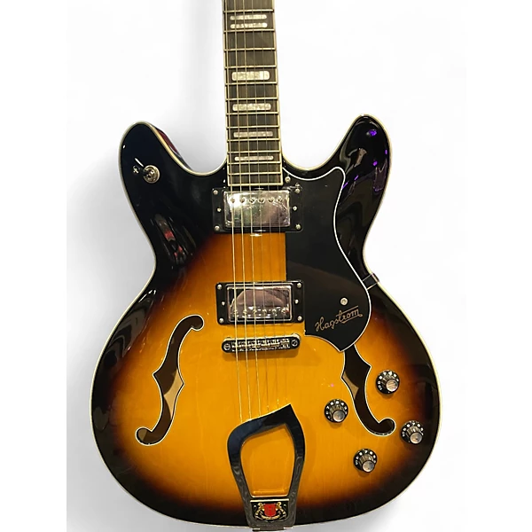 Used Hagstrom VikingVintage Sunburst Hollow Body Electric Guitar