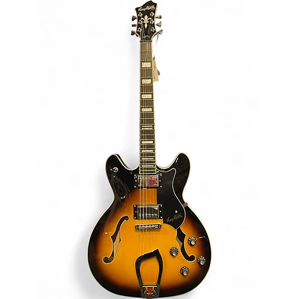 Used Hagstrom VikingVintage Sunburst Hollow Body Electric Guitar 4 Used Hagstrom VikingVintage Sunburst Hollow Body Electric Guitar