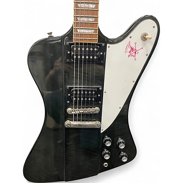 Used Epiphone Firebird Slash Trans Black Solid Body Electric Guitar 4 Used Epiphone Firebird Slash Trans Black Solid Body Electric Guitar