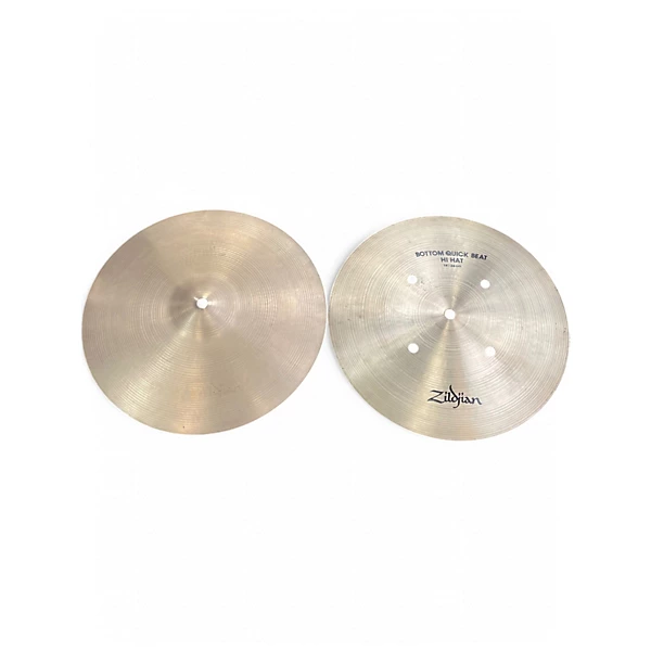 Used Zildjian 14in Quick Beat Hi Hat Pair Cymbal