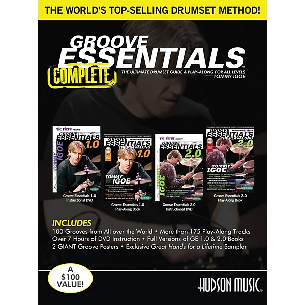 Hudson Music Tommy Igoe - Groove Essentials 1.0/2.0 Complete Online Audio And Video