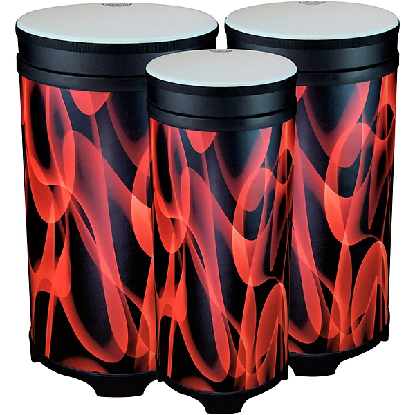 Remo Versa Tubano Drums Nested Pack with Comfort Sound Technology Orange