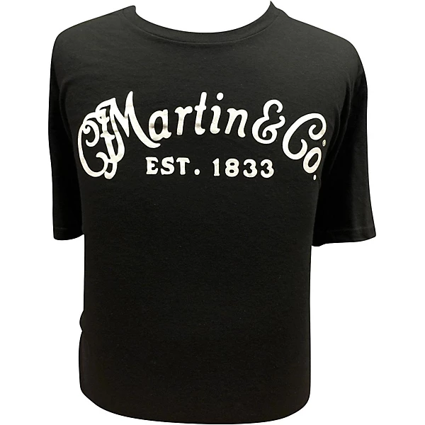 Martin Guitar T-Shirt with White Logo Medium