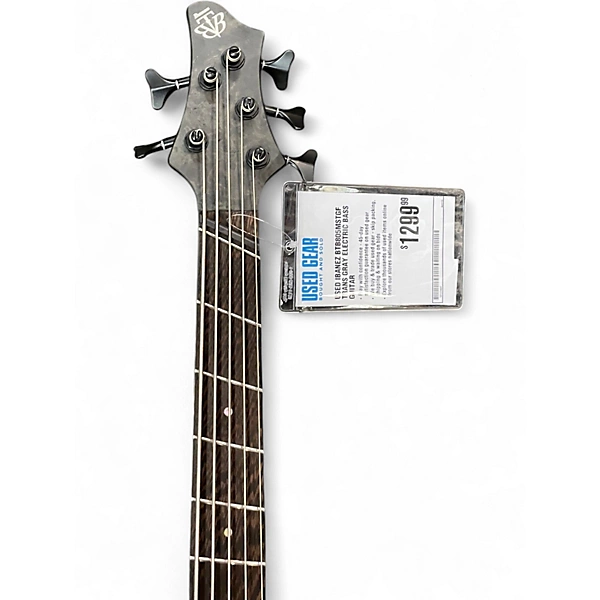 Used Ibanez BTB805MSTGF Trans Gray Electric Bass Guitar 6 Used Ibanez BTB805MSTGF Trans Gray Electric Bass Guitar