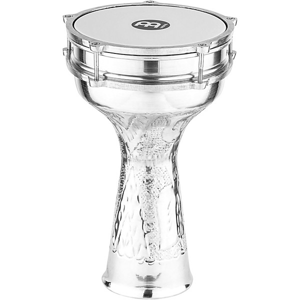 MEINL Aluminum Hand-Hammered Darbuka Silver 8 in.